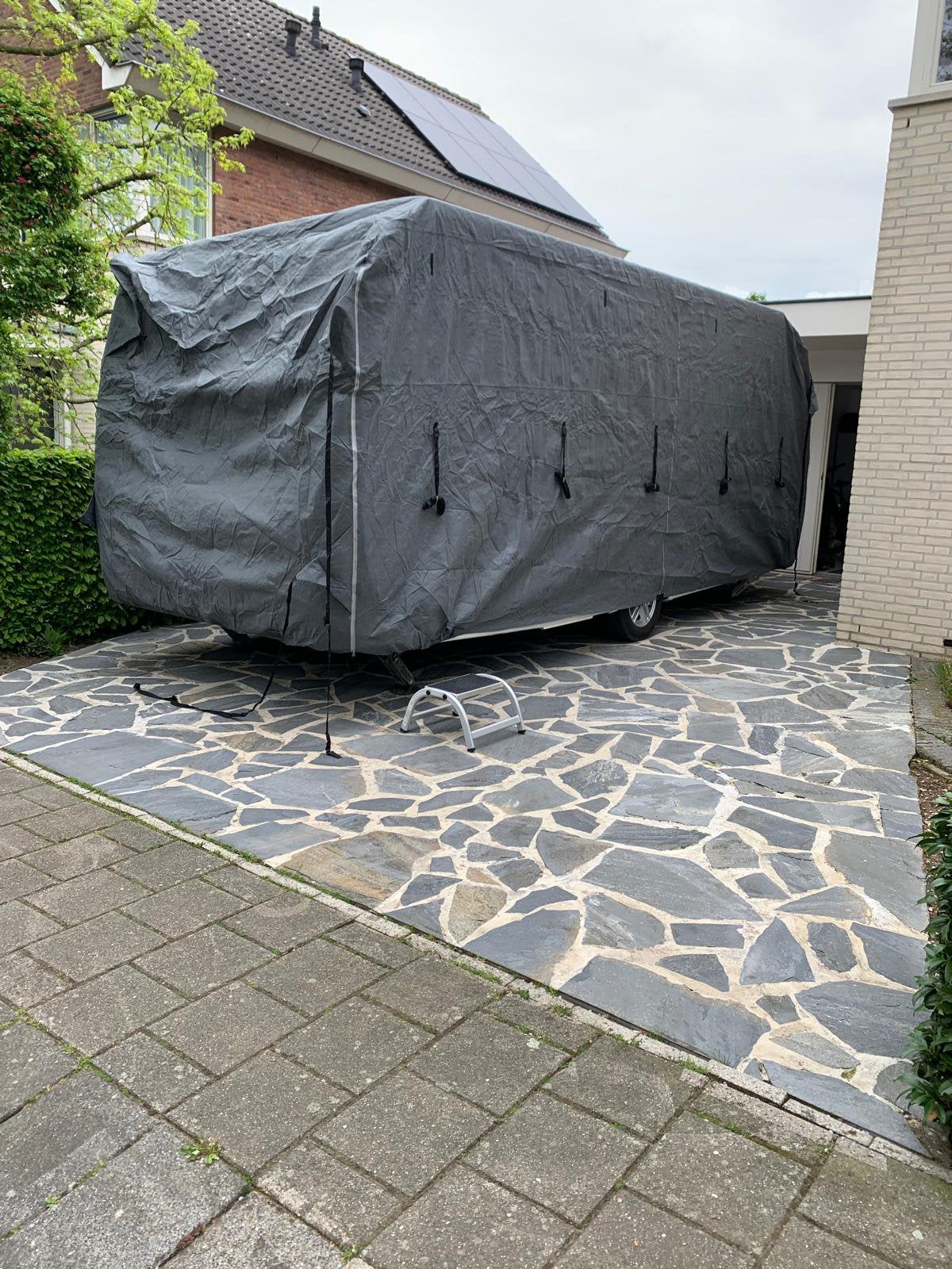 Caravanhoes afdekzeil, Ophalen, Nieuw