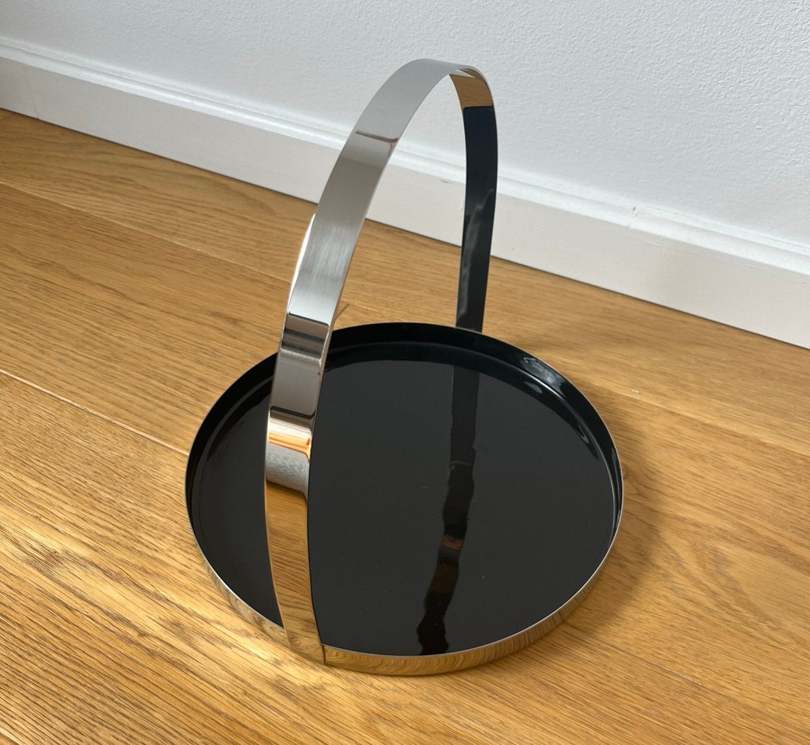 Modern Round Serving Tray / Cocktail Tray, Rond, Ophalen of Verzenden, Zo goed als nieuw, Afgeronde hoeken