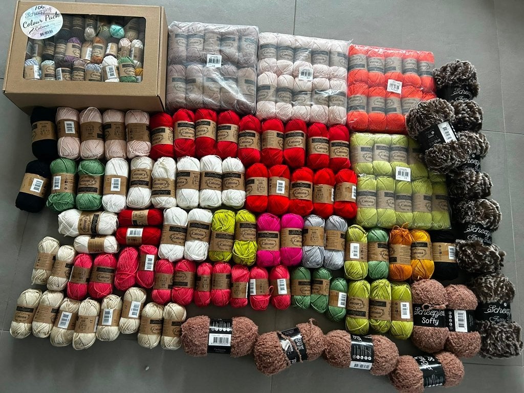 85 bollen Scheepjes Catona katoen en meer, Hobby en Vrije tijd, Ophalen of Verzenden, Nieuw, Breien of Haken, Wol of Garen
