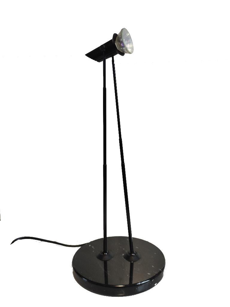 Fantastisch design telescoop zwart marmeren tafellamp, Huis en Inrichting, Ophalen of Verzenden, Gebruikt, Overige materialen