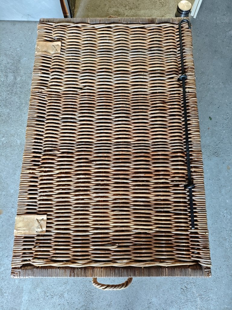 Rieten tafel mand, Ophalen, Gebruikt, Mand, Riet
