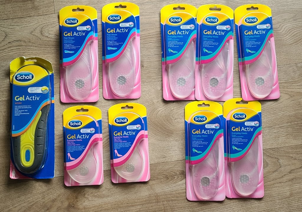 Nieuw partijtje Scholl zolen inlegzolen Gel active 10 stuks, Ophalen of Verzenden, Nieuw, Overige typen