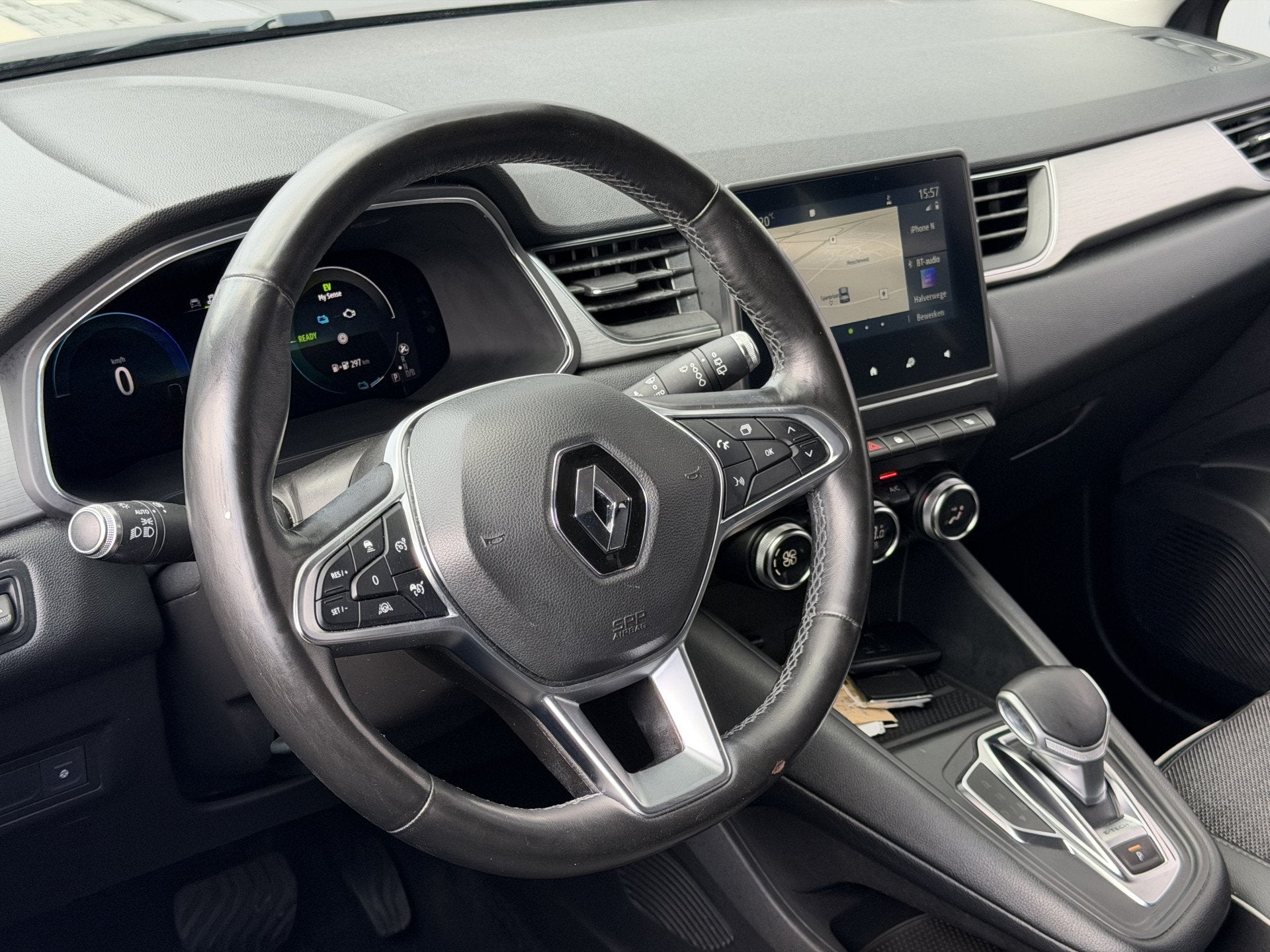 Renault Captur 1.6 E-Tech Plug-in Hybrid 160 Serie Limitée, Auto's, 77 km/l, Gebruikt, 4 cilinders, Leder en Stof