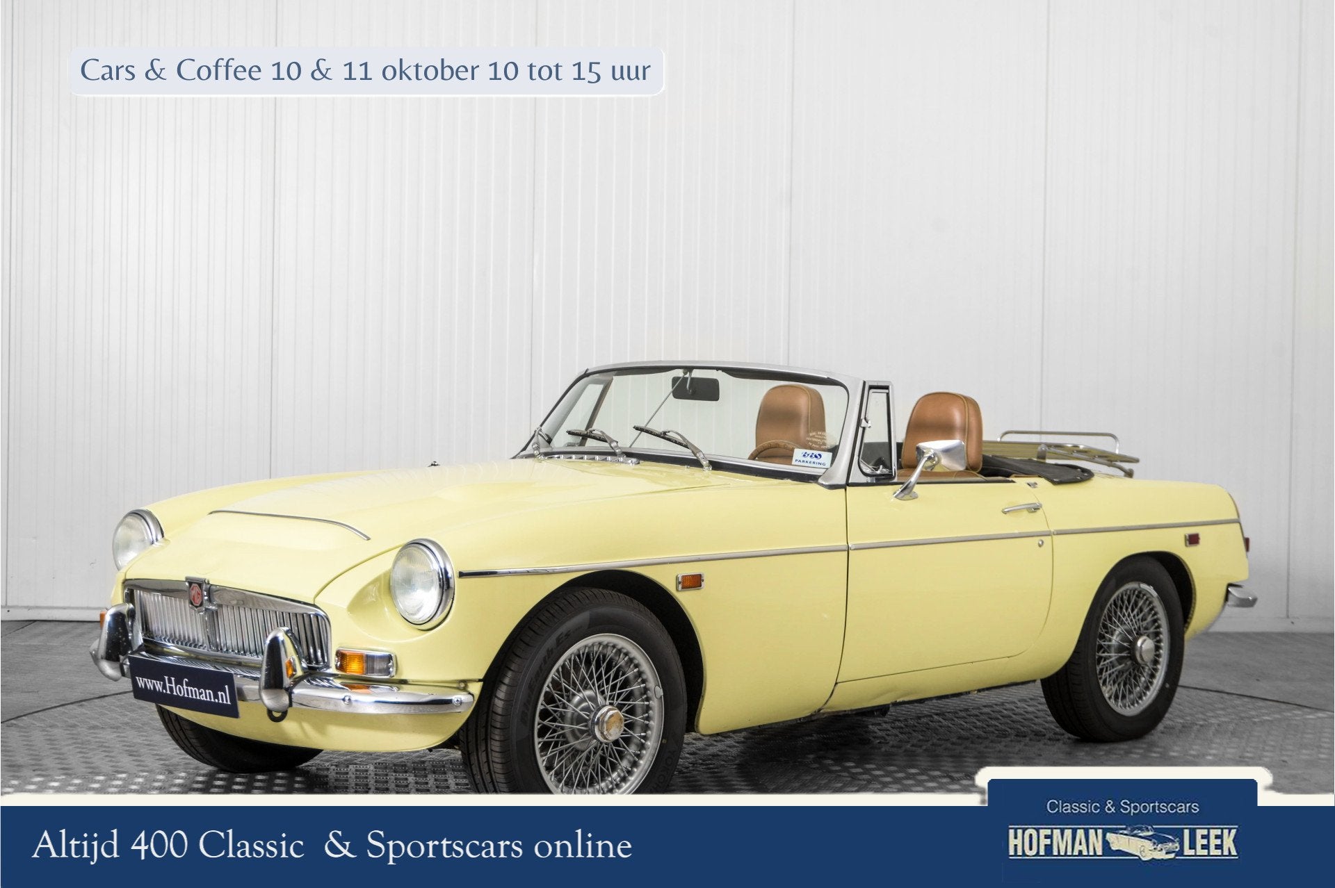 MG C MGC spaakwielen automaat (bj 1969), Auto's, Automaat, Cabriolet, Geel, Bedrijf