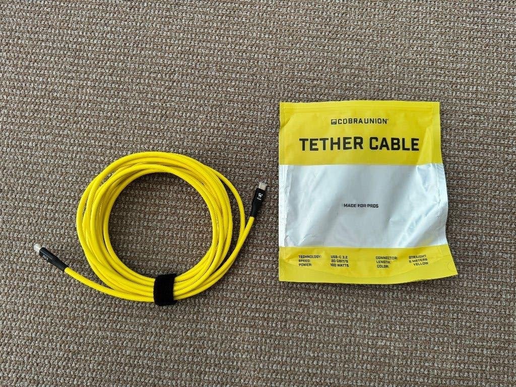 COBRAUNION Tether cable 5M 20 GBIT/s Nieuw USB-C to USB-C, USB-aansluiting, Overige typen, Nieuw, Ophalen of Verzenden