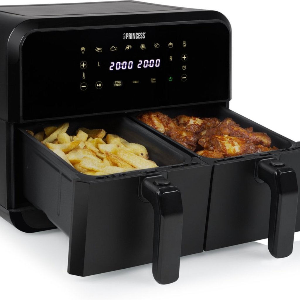 Princess Double Basket 8L 2x1600 Watt (Nieuw), Witgoed en Apparatuur, Frituurpannen, Princess, Zo goed als nieuw, Support@princess.com