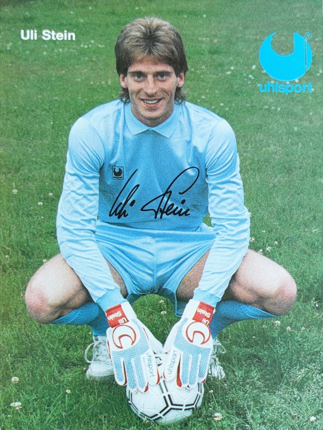 Spelerskaart Uli Stein - HSV - met originele handtekening, Verzenden, Zo goed als nieuw, Feyenoord, Spelerskaart
