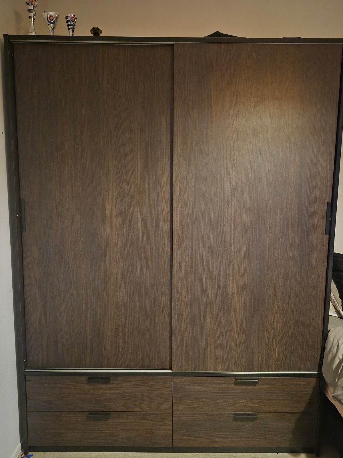 IKEA TRYSIL Kledingkast met schuifdeuren en lades