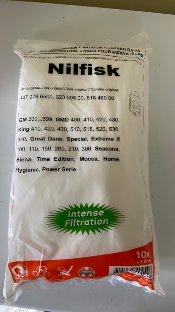 Stofzuigerzakken voor Nilfisk stofzuiger, Witgoed en Apparatuur, Stofzuigers, Ophalen of Verzenden, Nieuw