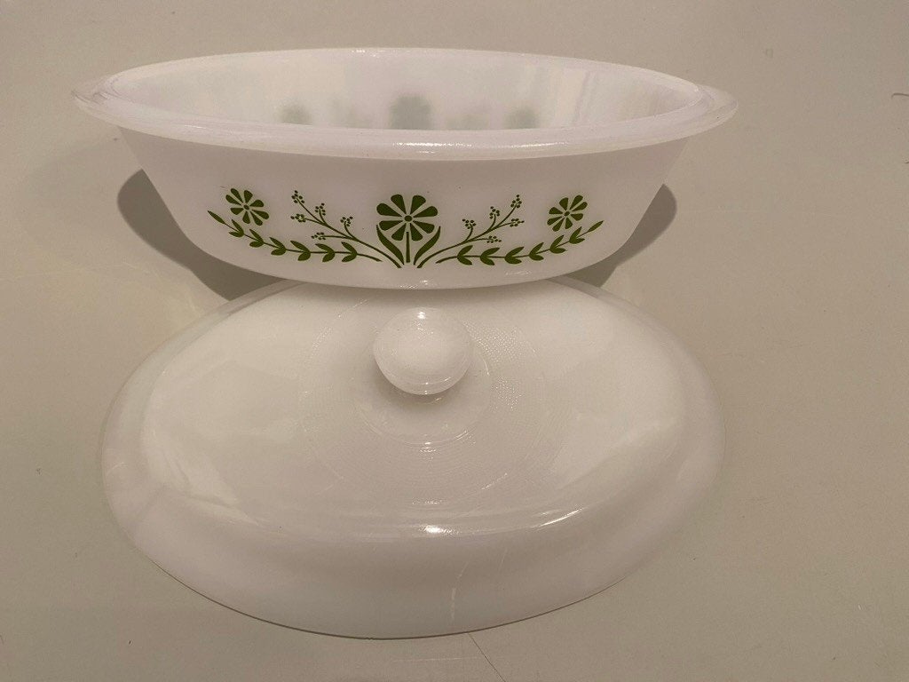 2 glazen kommen glasbake usa persglas, Overige merken, Vintage, Ophalen of Verzenden, Kom(men)