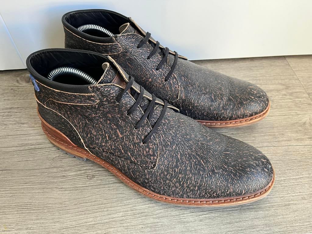 Floris van Bommel herenschoenen maat 8 / 42 amper gedragen, Floris van Bommel, Bruin, Ophalen of Verzenden, Zo goed als nieuw