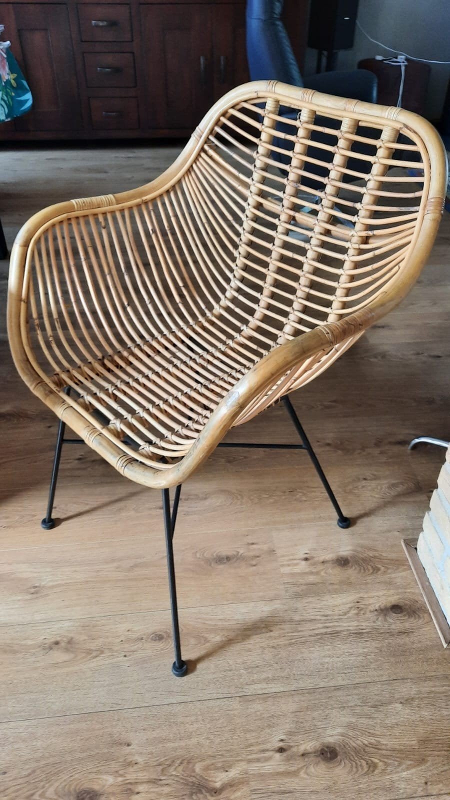 rotan eetkamerstoelen, Huis en Inrichting, Stoelen, Ophalen, Overige kleuren, Riet of Rotan, Zo goed als nieuw