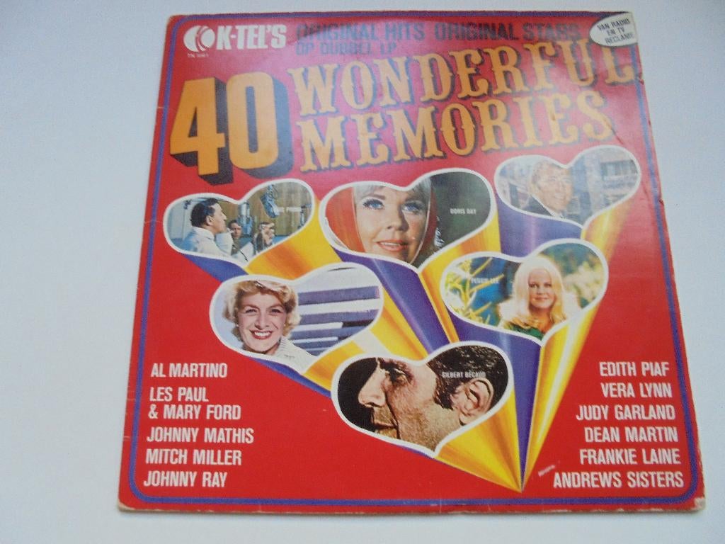 1950’s 1960s K-tel’s hits double LP (L52), Ophalen, Gebruikt, 12 inch