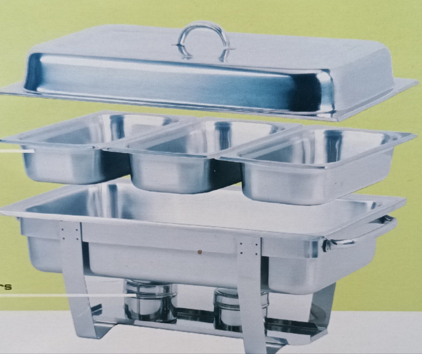 Warmhouder (chafing dish), Ophalen, Gebruikt, Metaal