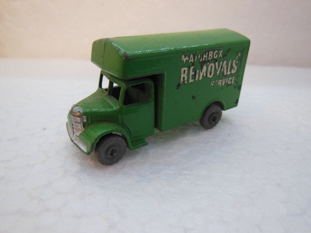 BEDFORD  Verhuiswagen  - Lesney  No. ??-  1:87, Ophalen of Verzenden, Gebruikt, Bus of Vrachtwagen, Lesney