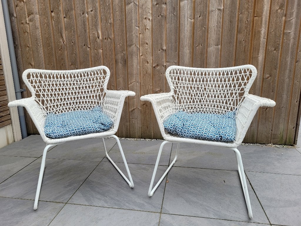 IKEA HÖGSTEN stoelen – goede conditie + gratis stoelkussen, Tuin en Terras, Tuinstoelen, Ophalen, Zo goed als nieuw, Kunststof