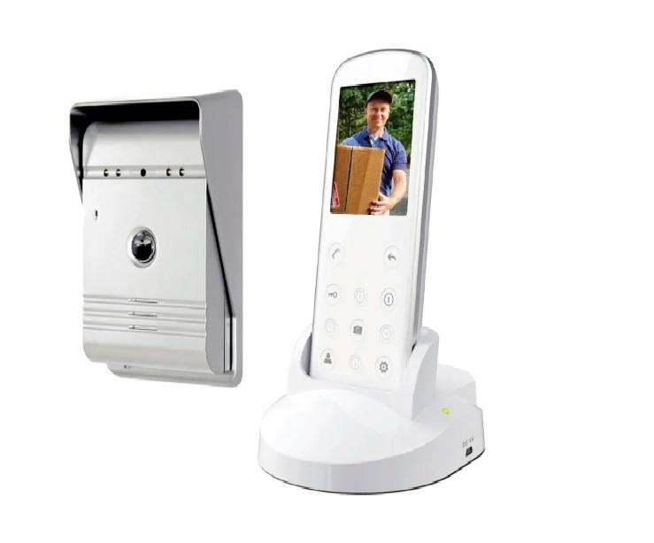 Smartwares Video Deurbel (spion) VD36W Draadloos, Ophalen of Verzenden, Zo goed als nieuw, Draadloos