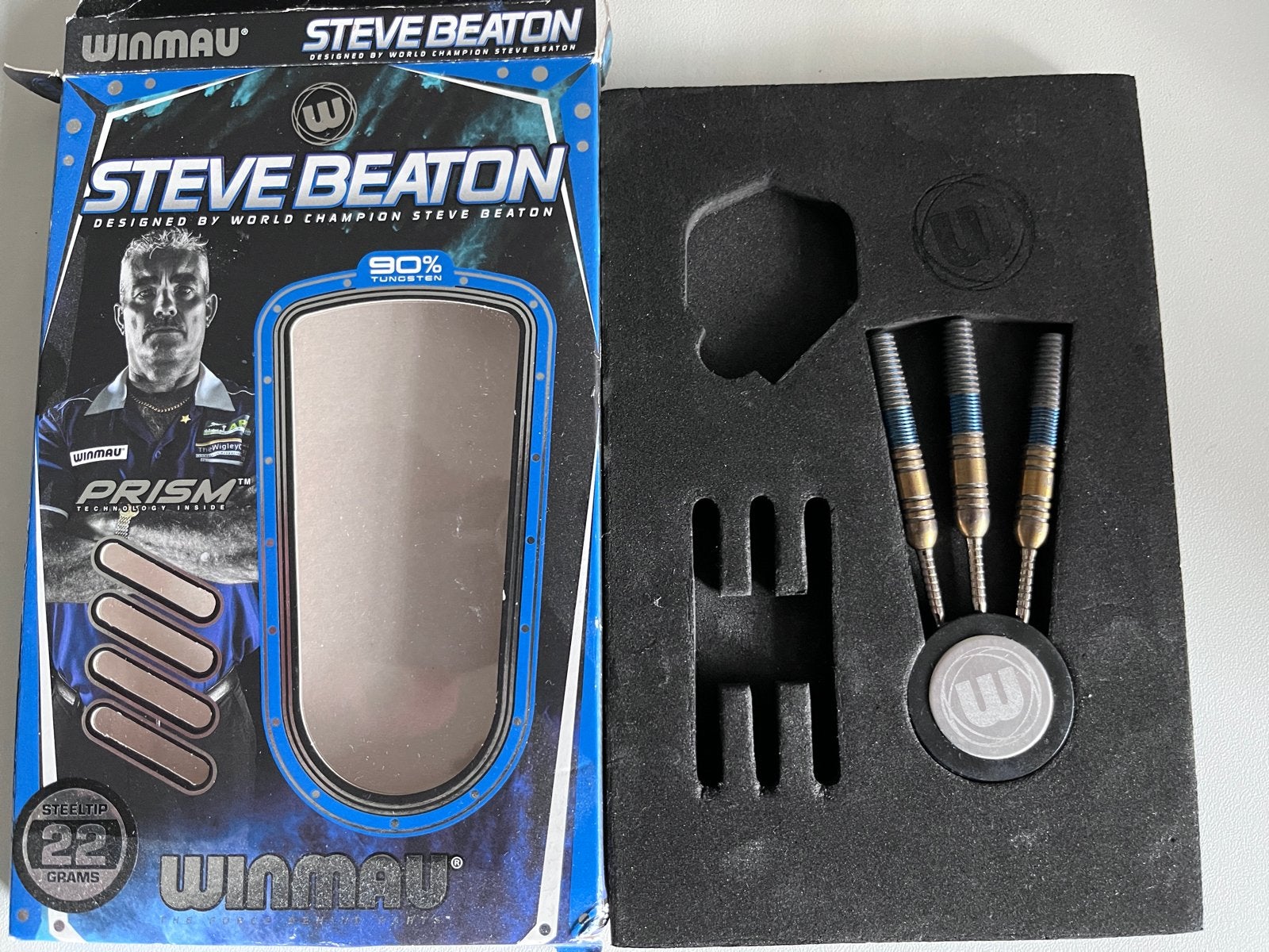 Steve Beaton Darts 22g (zonder shafts en flights), Verzenden, Gebruikt, Pijlen