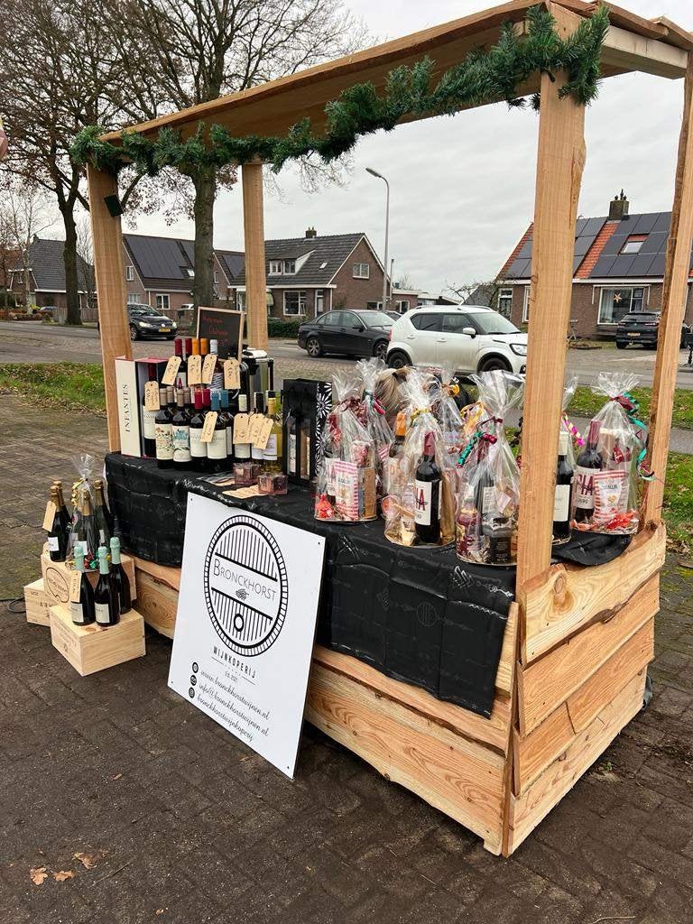 Mooie houten sfeerkraam te huur! Kerstmarkt/event?, Ophalen of Verzenden, Zo goed als nieuw, Overige typen, Overige