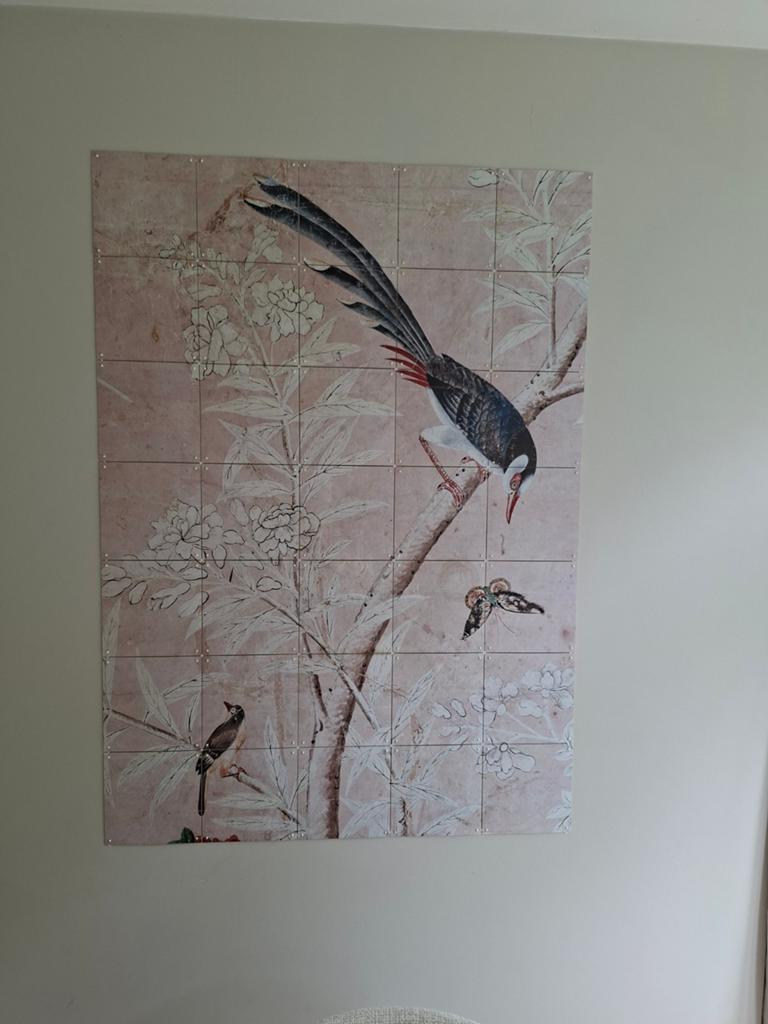 IXXI met kraanvogel 100x140 cm, Oosters, Hout, Ophalen of Verzenden, Zo goed als nieuw