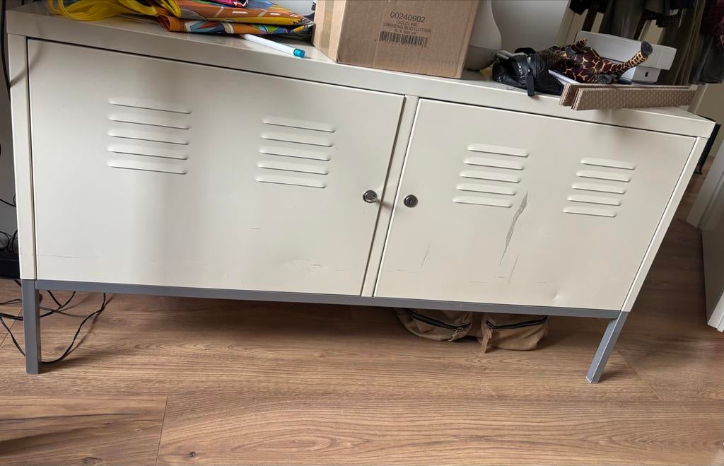 IKEA PS Kastje - Crème/Wit - Gebruikt, Huis en Inrichting, Ophalen, Gebruikt