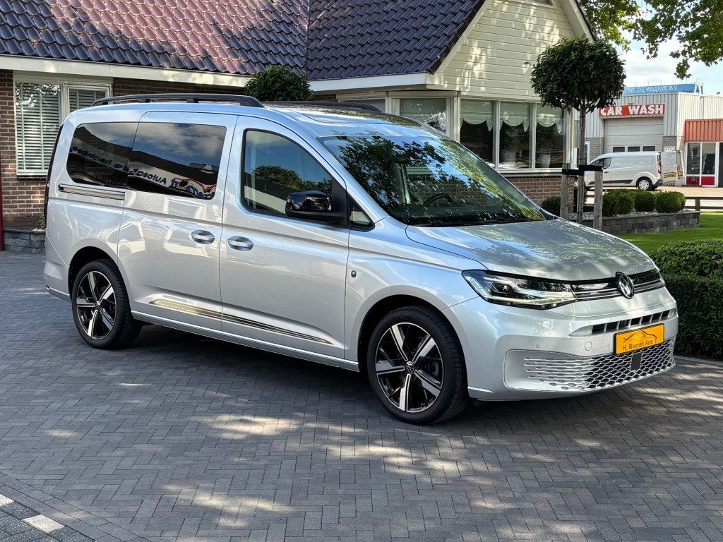 Volkswagen CADDY Maxi 1.5 TSI 115pk DSG MOVE Pano, LED, Navi, Automaat, Met garantie (alle), Bedrijf, Zilver of Grijs