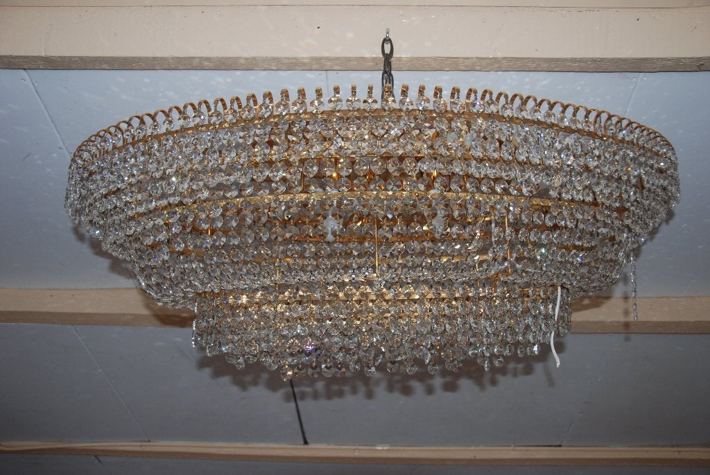 kristal plafon lamp, Ophalen, Gebruikt, Plafondlamp