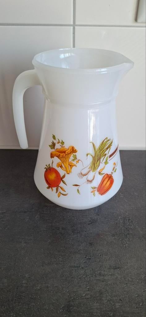 Waterkan van arcopal vintage, Ophalen of Verzenden, Glas, Overige stijlen, Glas of Glazen