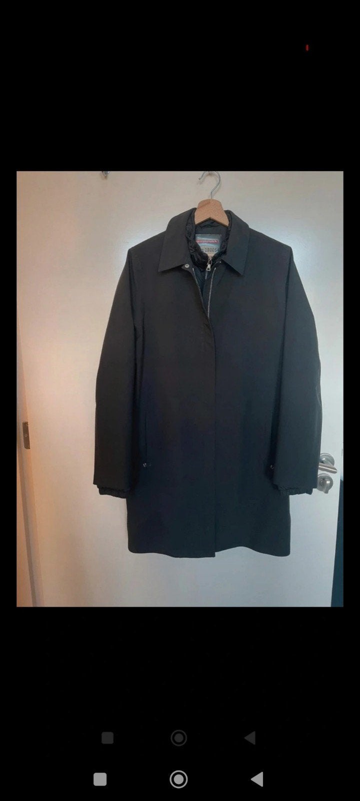 Prada Regenjas met binnenjas- Stijlvol en Functioneel, Maat 38/40 (M), Prada, Zwart, Ophalen of Verzenden