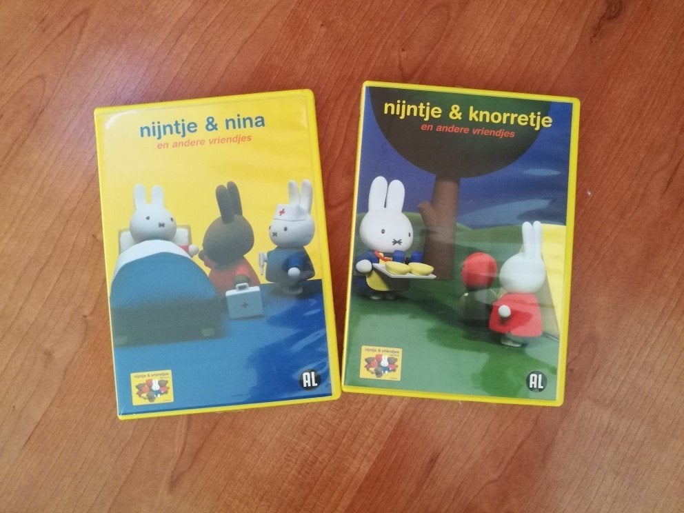 Dvd 2 stuks: Nijntje & Nina en Nijntje & knorretje, Europees, Gebruikt, Tekenfilm, Alle leeftijden