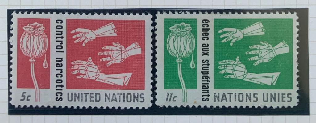 VN & USA anti drugs, Verzenden, Gestempeld, Noord-Amerika