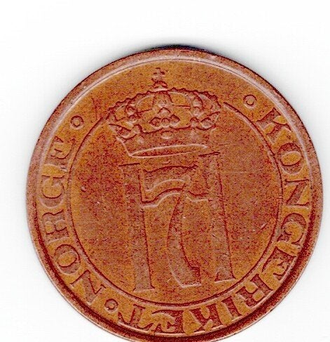 23-1725 Noorwegen 5 ore 1930, Verzenden, Overige landen, Losse munt