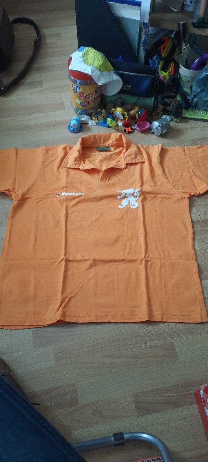 Heineken Oranje Poloshirt - Maat L/XL, Maat 52/54 (L), Oranje, Ophalen of Verzenden, Gedragen