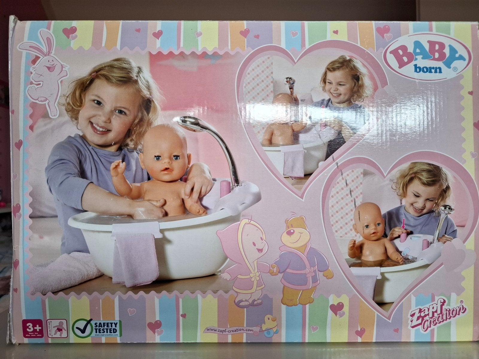 BABY born badje met douche en accessoires, Ophalen of Verzenden, Zo goed als nieuw, Overige typen, Met geluid