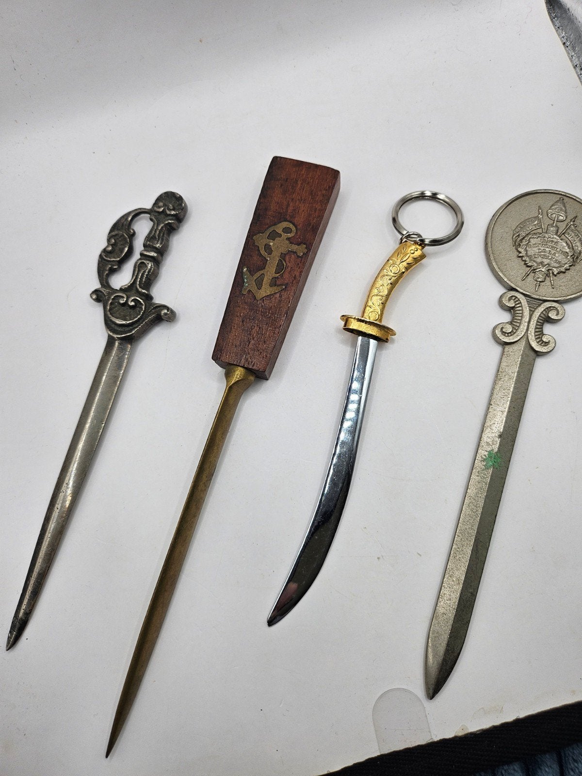 Set van 4 Unieke Vintage/Antieke Briefopeners, Antiek en Kunst, Ophalen of Verzenden