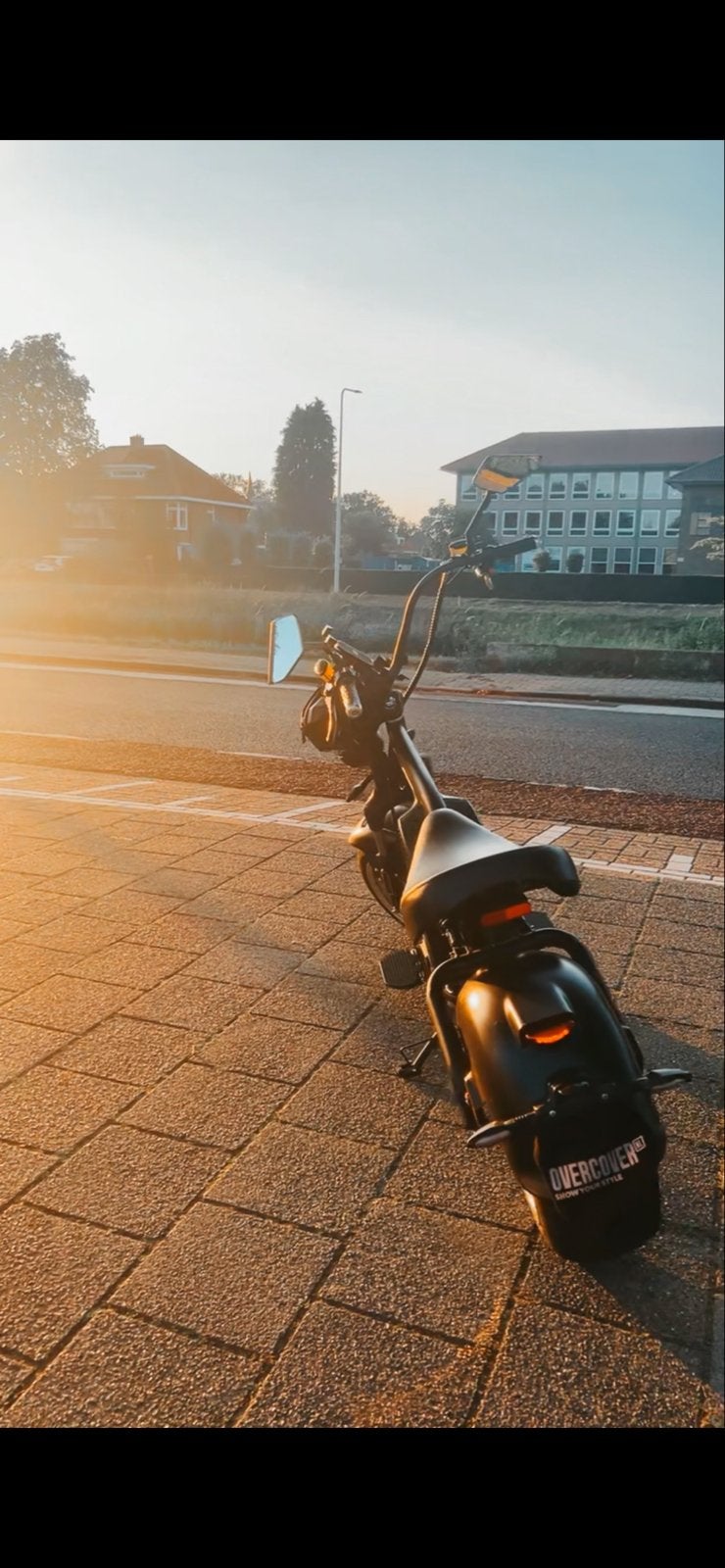 Mangosteen M8 E-Chopper (incl. 2 accu's), Fietsen en Brommers, Snorfietsen en Snorscooters, Ophalen, Zo goed als nieuw, Elektrisch