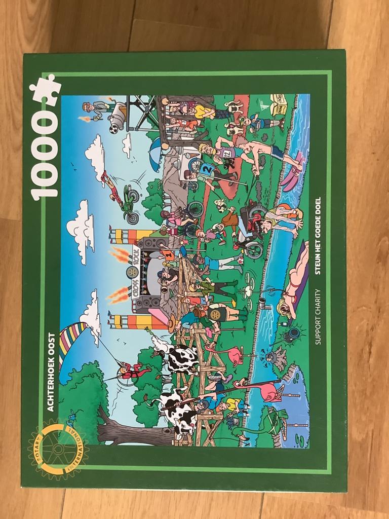 Achterhoek Oost puzzel 1000 stukjes compleet 1x gemaakt, Ophalen, 500 t/m 1500 stukjes, Zo goed als nieuw