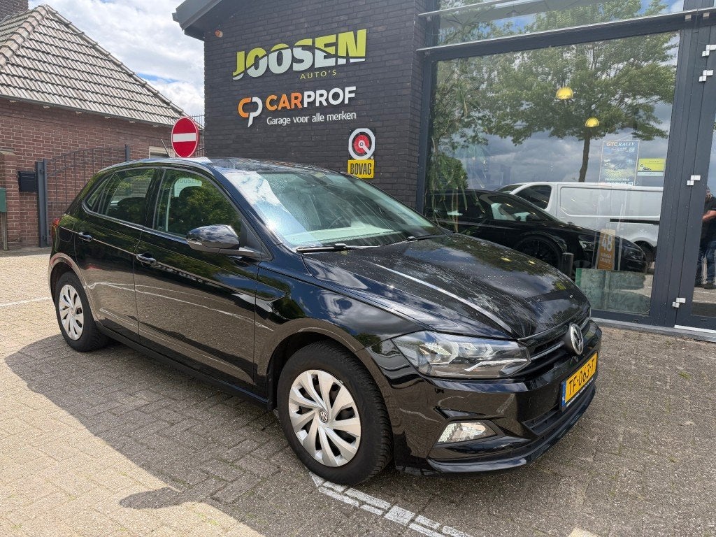 Volkswagen POLO 1.0 COMF. CON.SER., 1005 kg, Met garantie (alle), Zwart, Origineel Nederlands
