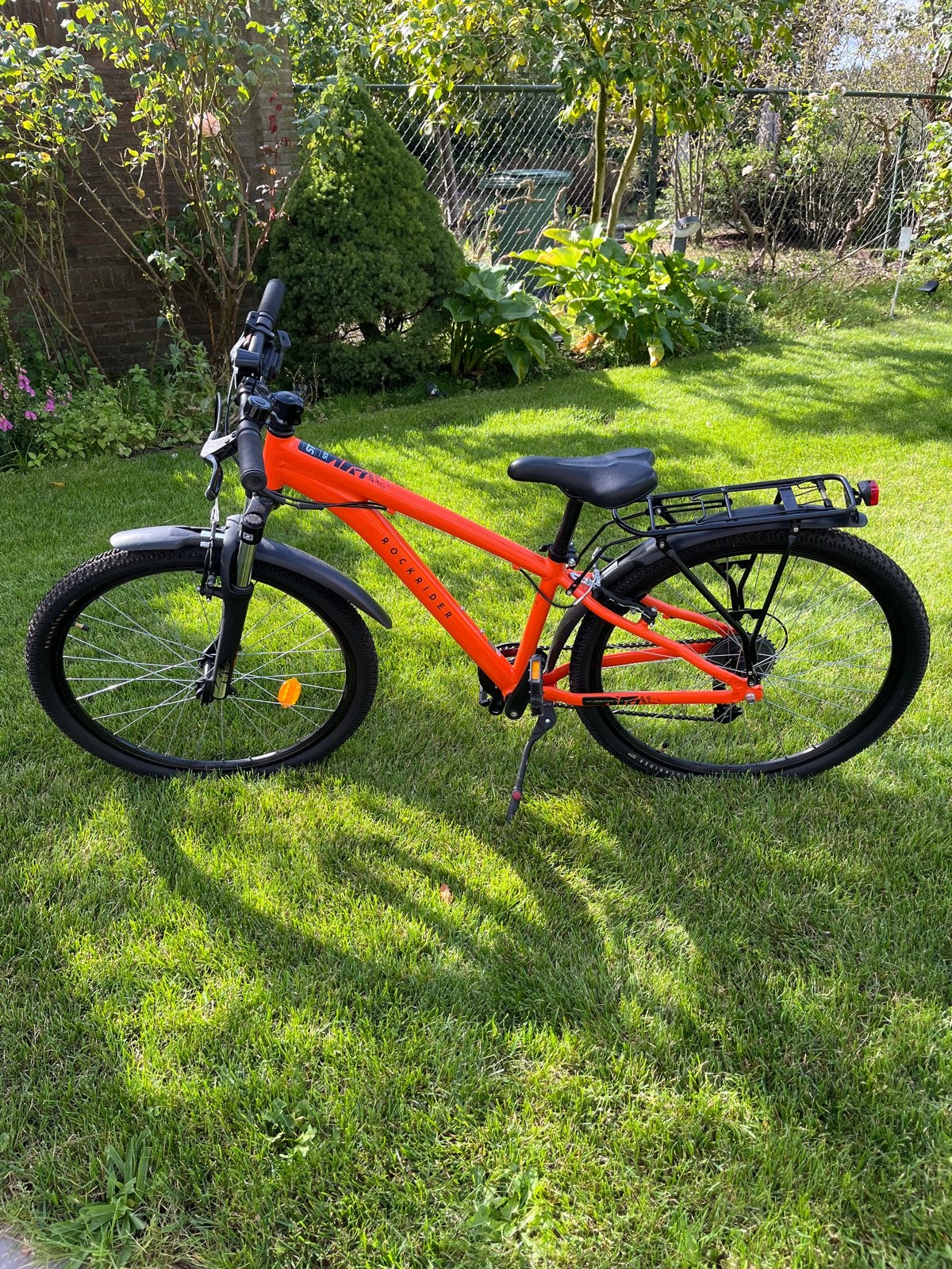 Bijna nieuw! Rockrider ST 100 Mountainbike 24 inch  - Oranje, Velgrem, Versnellingen, Minder dan 49 cm, Zo goed als nieuw