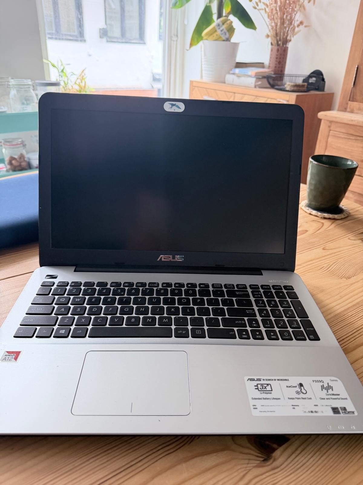 Asus laptop F555Q, Computers en Software, Windows Laptops, Ophalen of Verzenden, 15 inch, 2 tot 3 Ghz