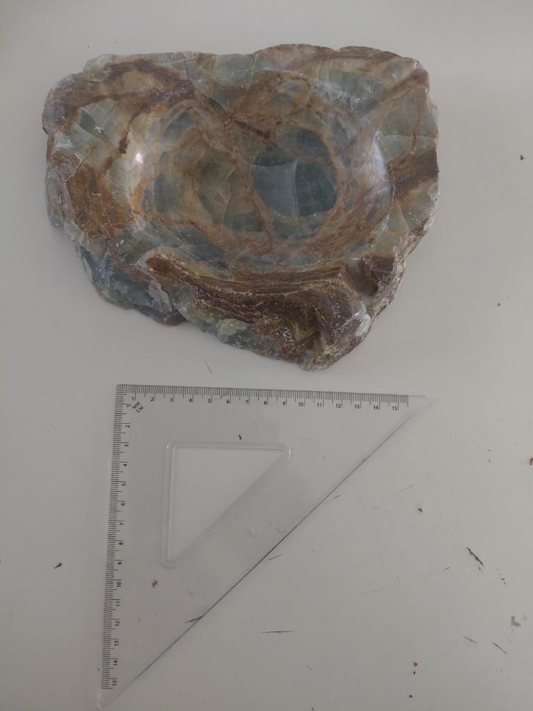 Decoratieve asbak van onyx, Ophalen of Verzenden