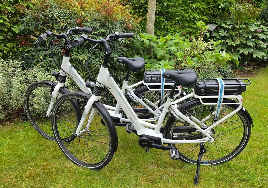 2x set Elektrische damesfietsen. Giant Prime E+. Middenmotor, Fietsen en Brommers, Zo goed als nieuw, 51 tot 55 cm, 50 km per accu of meer