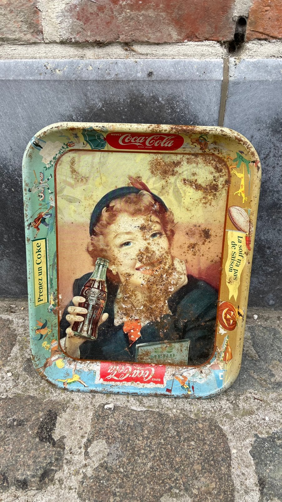Coca cola dienbord., Ophalen of Verzenden, Gebruikt, Frisdrank