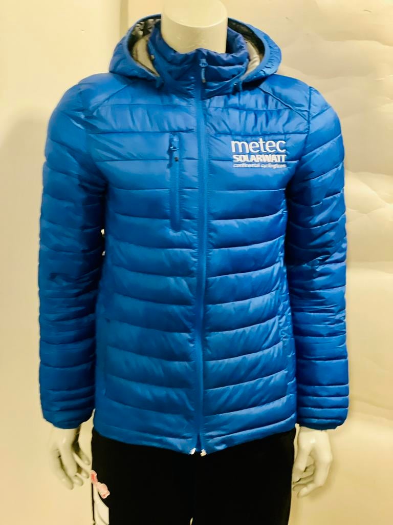 Sportkleding sportjas skijas winterjas jas donsjas maat S, Ophalen of Verzenden, Zo goed als nieuw, Maat 46 (S) of kleiner, Blauw