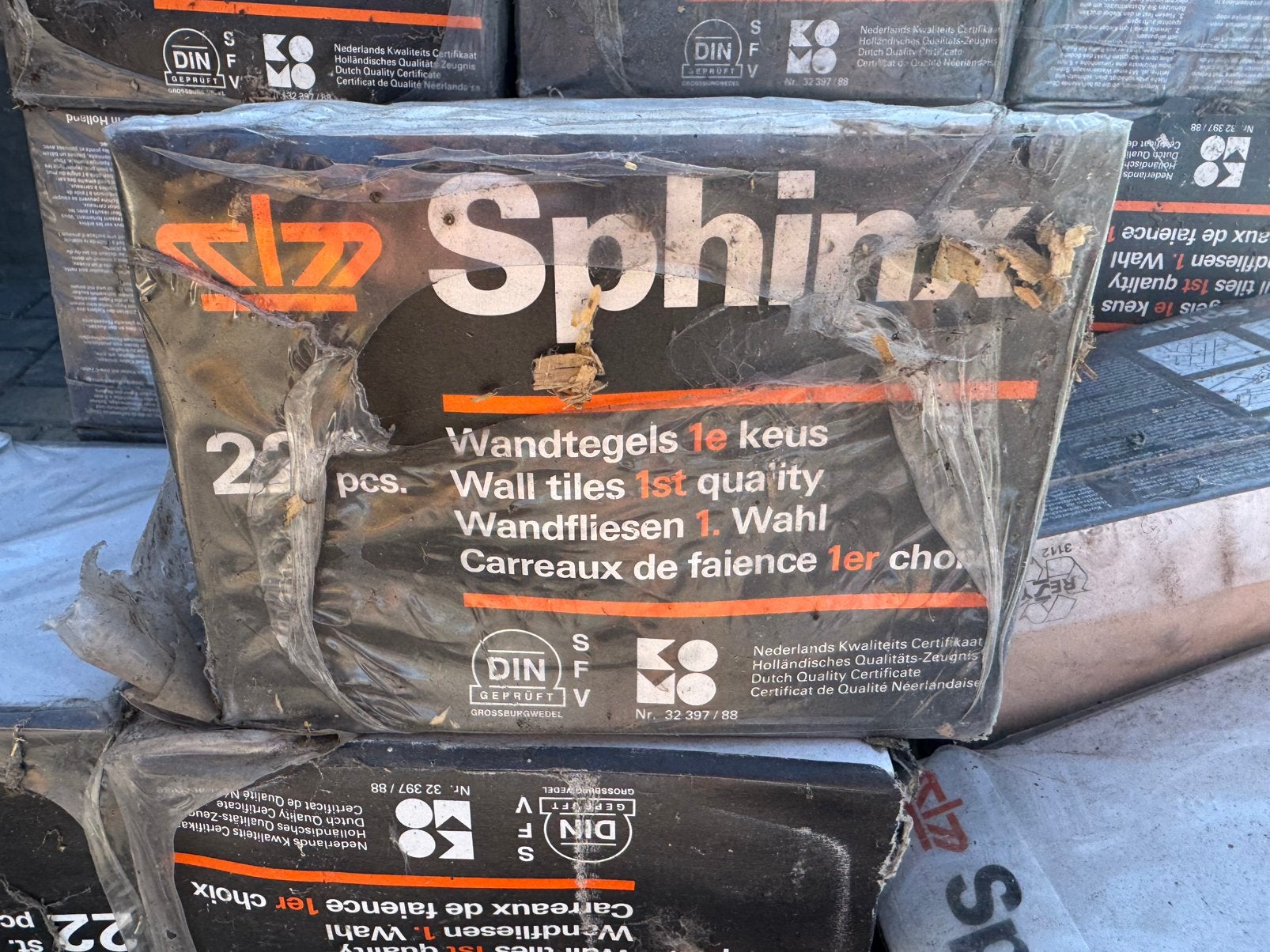 Sphinx wandtegels tegels nieuw 11pakken, Ophalen, Nieuw, Minder dan 20 cm, Minder dan 5 m²