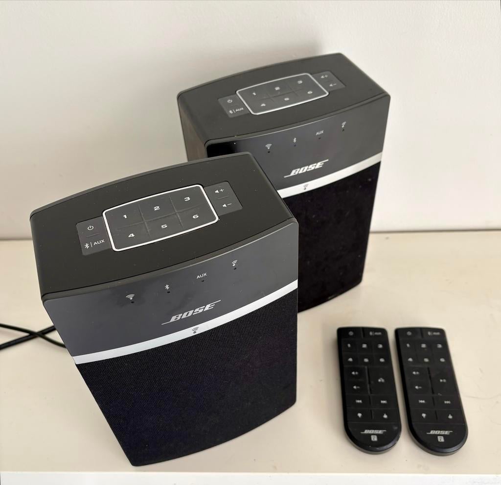2x Bose SoundTouch 10 zwarte boxen met afstandsbediening