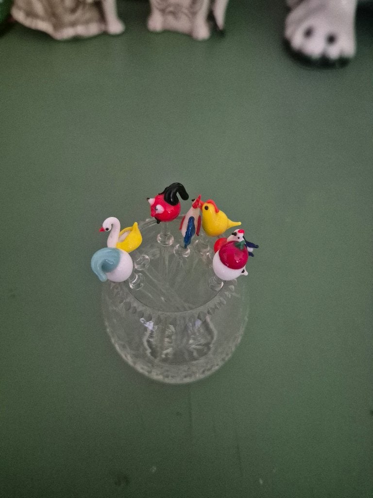 Glazen cocktailprikkers, Ophalen of Verzenden