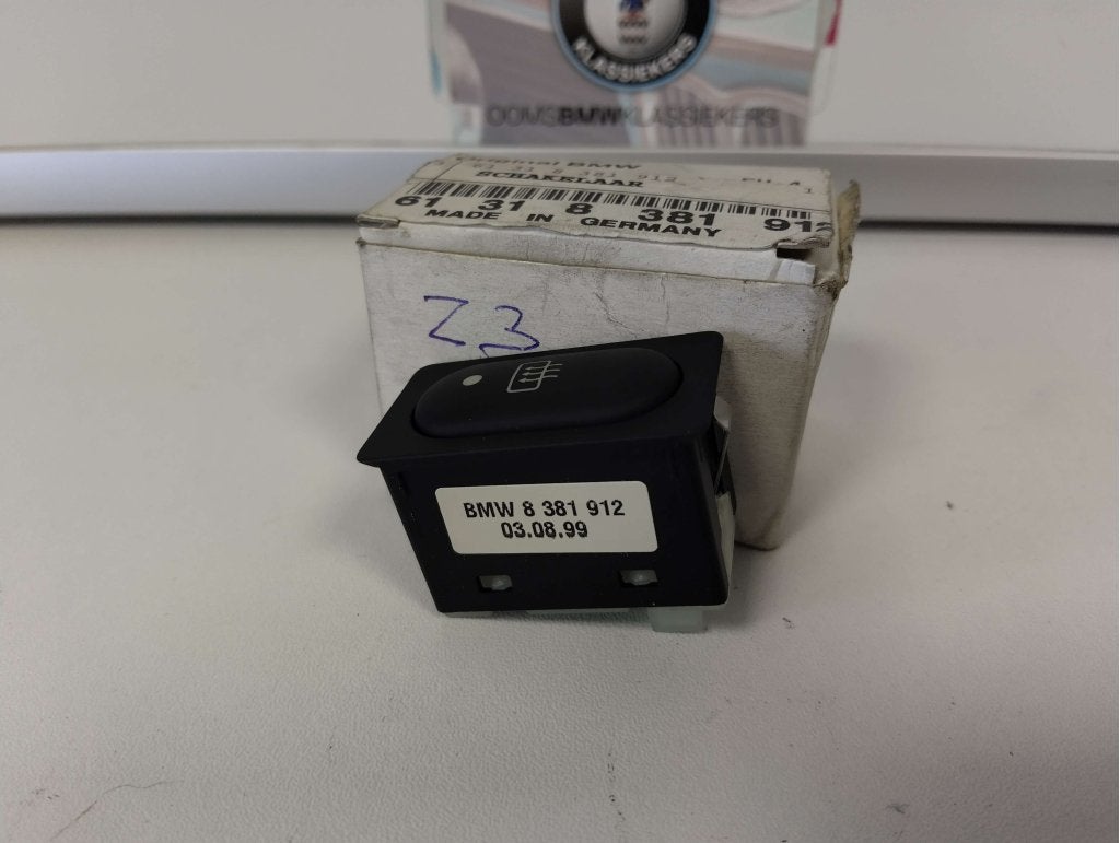 Schakelaar achterruit verwarming Z3 61318381912 NIEUW, Auto-onderdelen, Niet ingevuld, Niet ingevuld, Nieuw, Ophalen of Verzenden