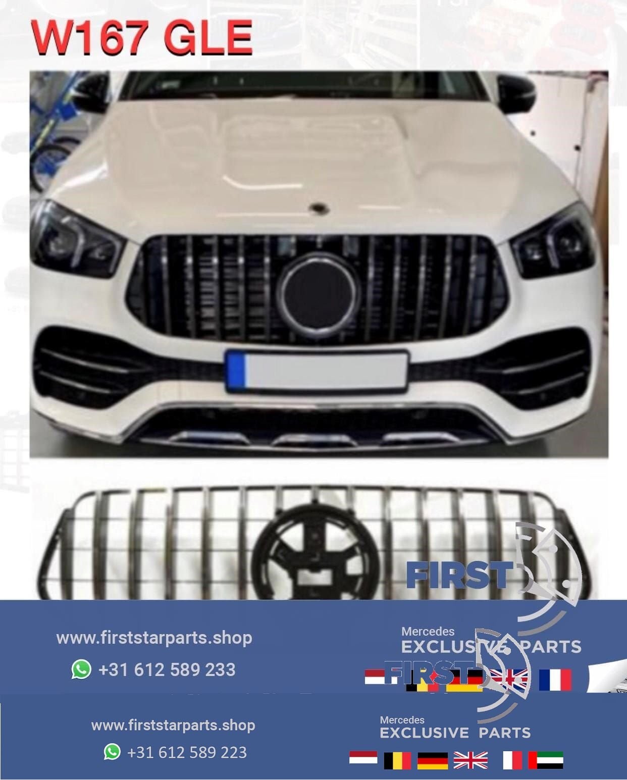 W167 C167 GLE KLASSE AMG GT LINE GRIL 2018-2022 PANAMERCANA, Gebruikt, -, Ophalen of Verzenden, -