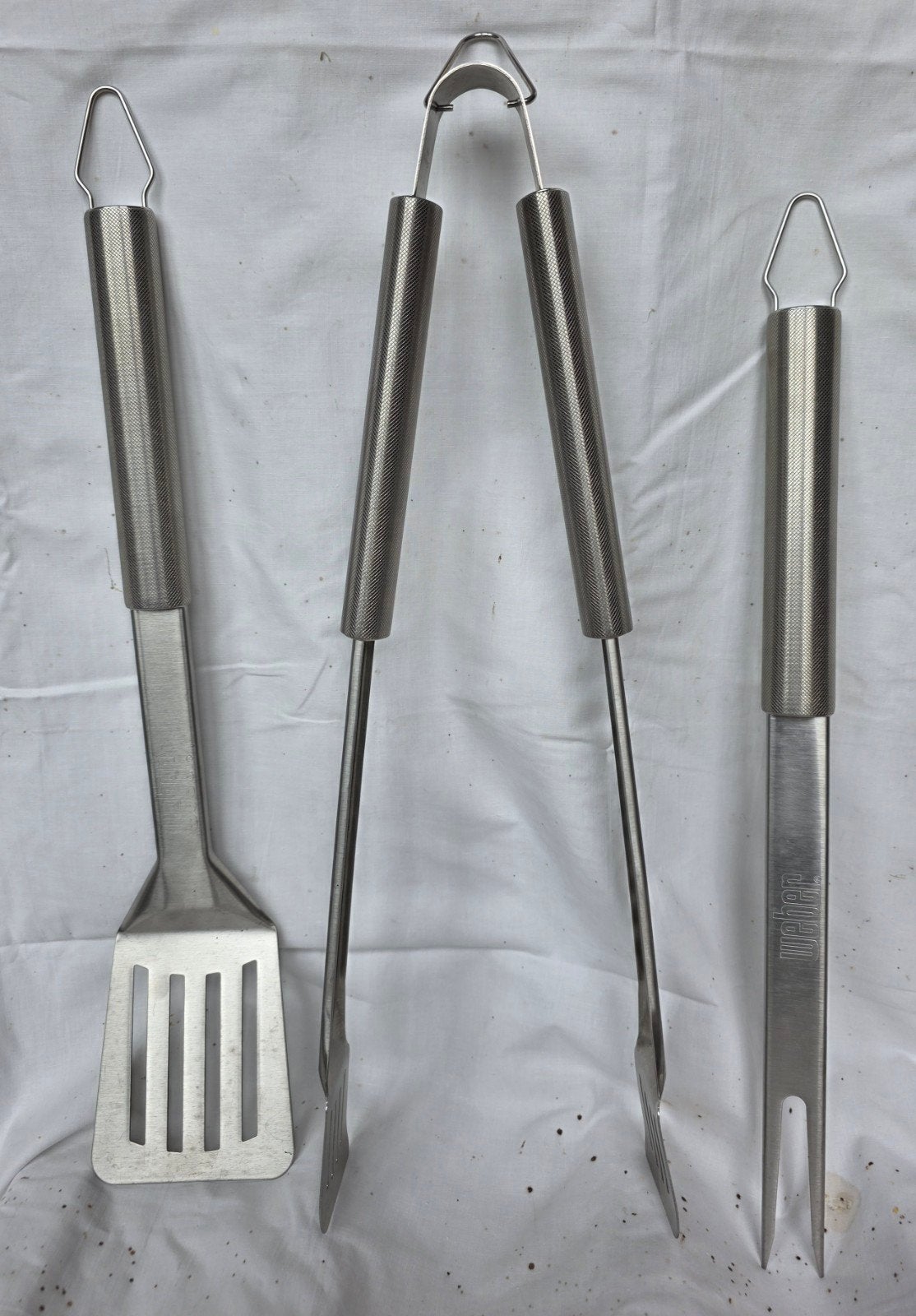 Weber BBQ Gereedschap Set - Spatel, Tang, Vork, Tuin en Terras, Barbecue-accessoires, Ophalen of Verzenden, Nieuw, Weber